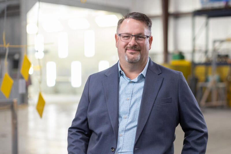 Dean Botts portrait in factory