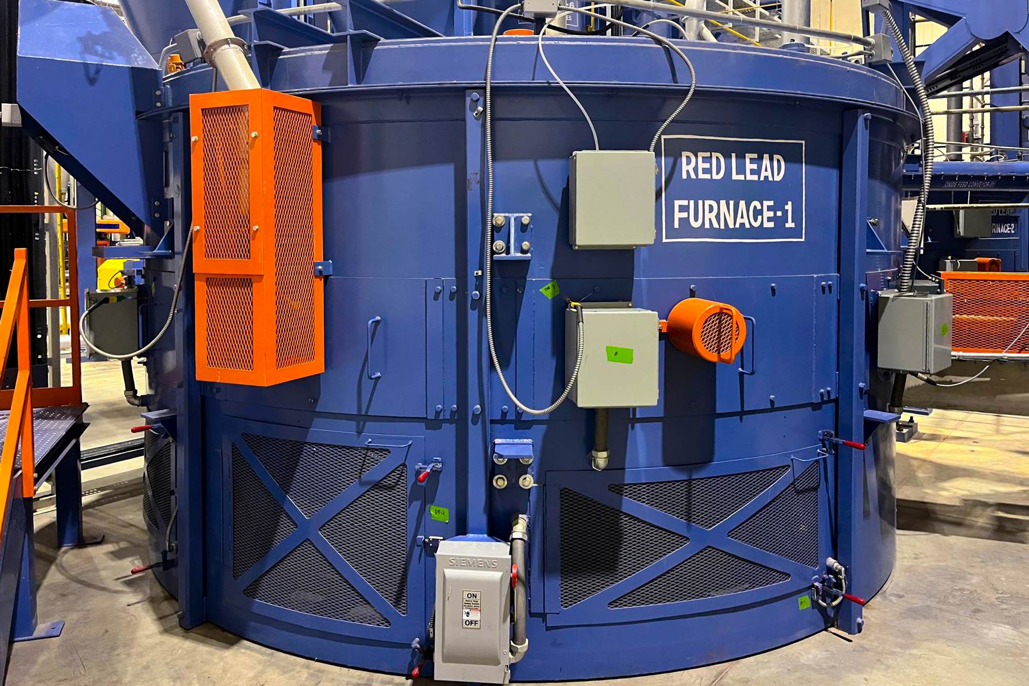 EAGLE Red Lead furnace in factory