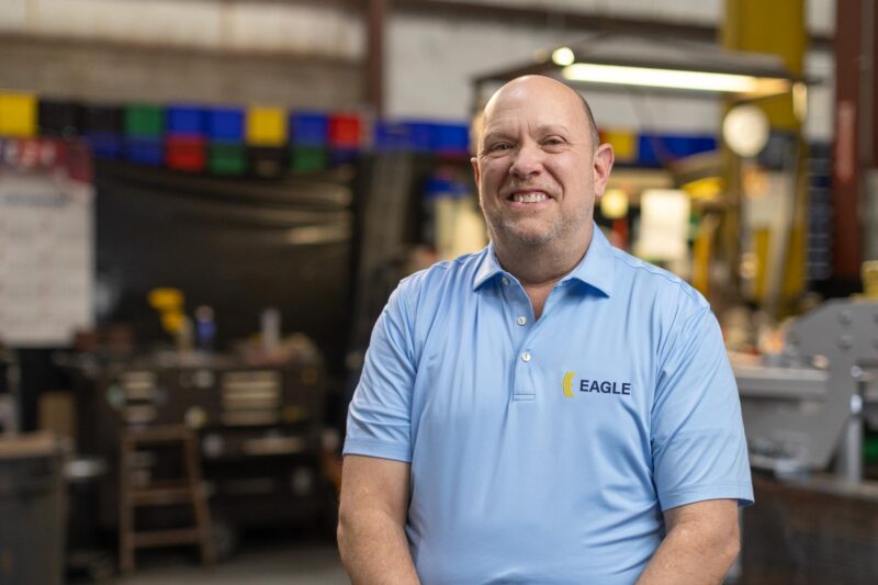 Portrait of Jeff Fitzgerald in factory