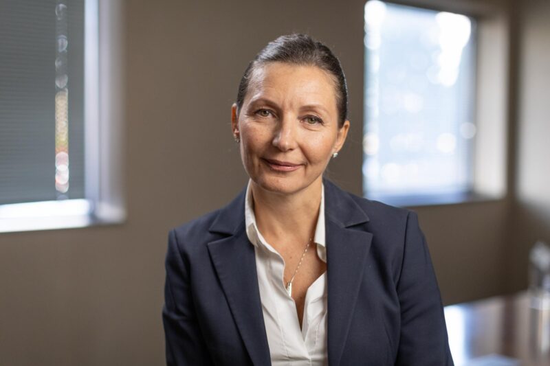 Olga Chalkouskaya portrait in factory