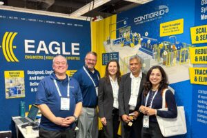 Eagle team members and visitors at the Eagle ELBC 2026 booth