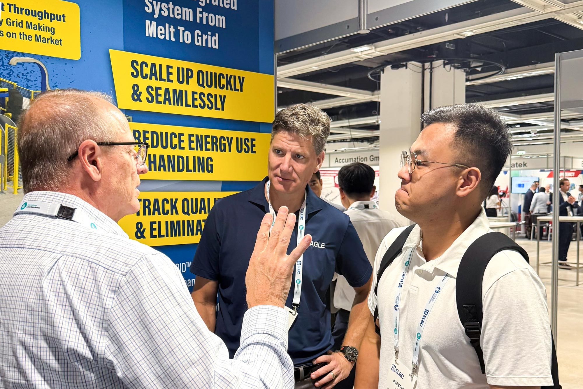 Eagle team members and visitors at the Eagle ELBC 2026 booth